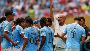 Pep Guardiola says referee’s decision to dismiss Rico Lewis was ‘unnecessary’