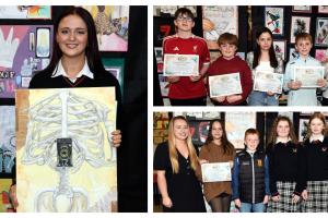 PICTURES: Vibrant student art exhibition lights up County Limerick school