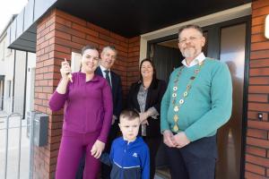 Beaming tenants get keys to new homes as Limerick Regeneration delivers 16 local authority houses