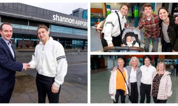 PICTURES: Olympic medallist and world champion boxer passes through Shannon Airport