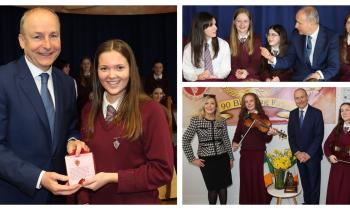 PICTURES: Taoiseach Miche&aacute;l Martin visits Limerick school to celebrate their 90th anniversary