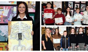 PICTURES: Vibrant student art exhibition lights up County Limerick school