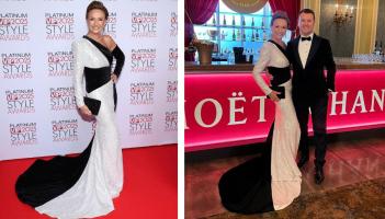 'Shoulder bows and sensational sparkle at the VIP Awards!' - Celia Holman Lee