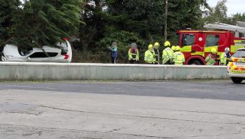 Car left in bushes off the road following incident in Limerick