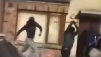 Shocking footage shows gang with axes and slash hooks storming Limerick home