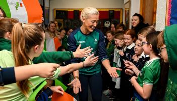 PICTURES: Irish Olympian Sarah Lavin visits Limerick primary school to promote Dare to Believe initiative