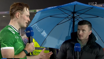'I'm not going to tell you' - Limerick star's awkward TV exchange with Patrick Horgan on sideline