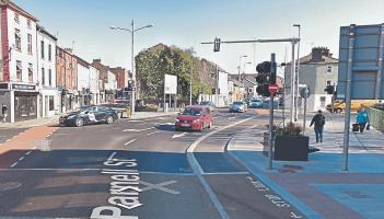 Woman with a child had to jump out of the way after car mounts footpath in Limerick during garda chase