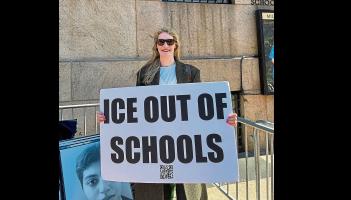 Limerick councillor Elisa O'Donovan at anti-ICE protest to 'show support' to communities