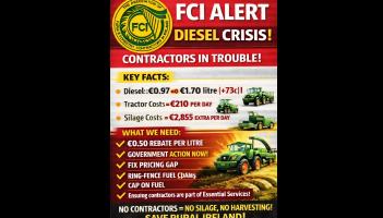 Silage costs to jump &euro;2,855 a day over fuel crisis warn agri contractors