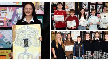 PICTURES: Vibrant student art exhibition lights up County Limerick school