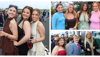 PICTURES: Students dress to impress as thousands pack the stands at Limerick Racecourse