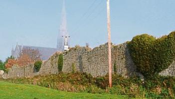 A section of the old town wall in Kilmallock
