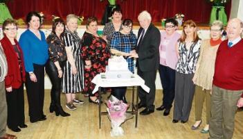 A slice of life: Josephine Ryan and Pat Fogarty cut the cake at St Michael’s Day Care Centre’s 20th anniversary celebrations Picture: Brendan Gleeson