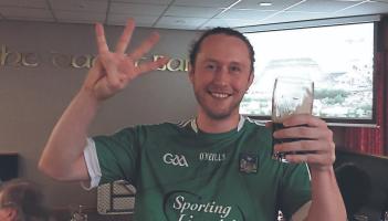 Limerick supporters cheer on hurlers from England