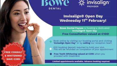 Invisalign Open Day coming to Bowe Dental Foynes this February