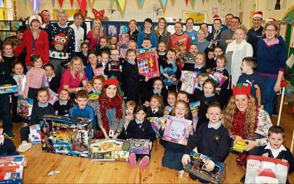 Regeneron Christmas Party 2022 Slideshow: Regeneron Spreads Christmas Cheer In Limerick School - Photo 1  Of 3 - Limerick Live