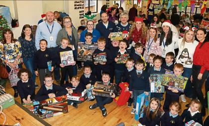 Regeneron Christmas Party 2022 Slideshow: Regeneron Spreads Christmas Cheer In Limerick School - Photo 1  Of 3 - Limerick Live