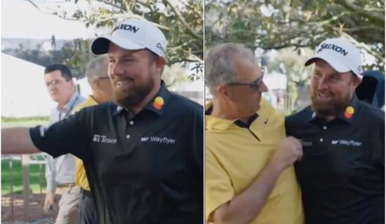 WATCH: Shane Lowry's touching moment with Scottie Scheffler's family after PGA Tour loss