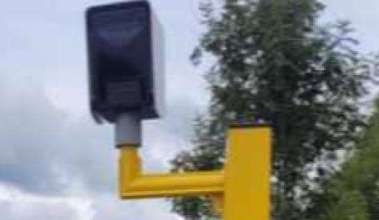 Static speed safety camera