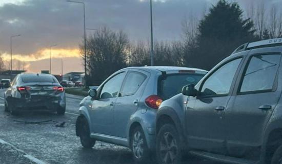 BREAKING: Three-vehicle collision causes rush hour traffic delays in Limerick