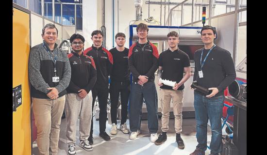 Student team pioneer a 3D-printed rocket engine engine