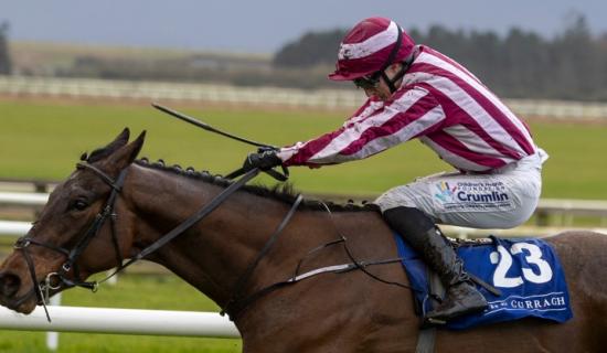 Limerick jockey in winners enclosure on opening day of new flat racing season