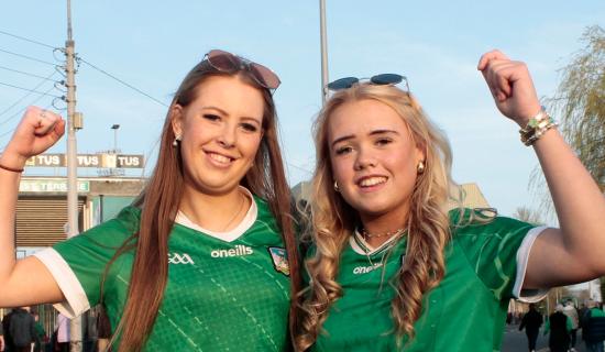 PICTURES: Supporters cheer on Limerick in National Hurling League clash with Galway at TUS Gaelic Grounds