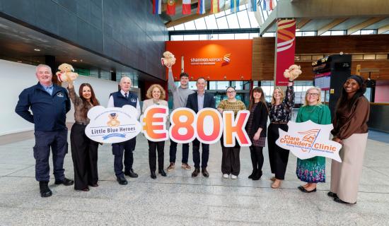 'Extremely grateful' - Shannon Airport staff help raise &euro;80k for local charity partners