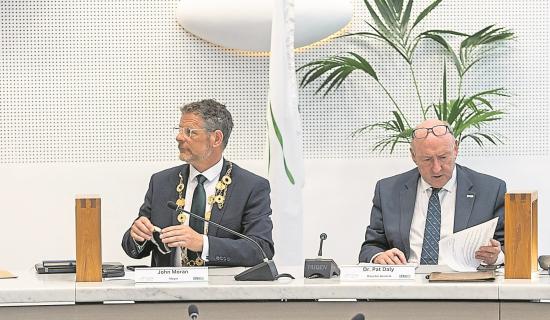 Physical altercation or &lsquo;robust exchange?&rsquo; Limerick Mayor and Dr Pat Daly dispute row at City Hall