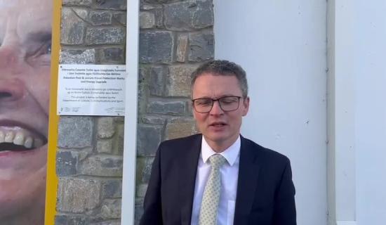 WATCH: Minister Patrick O Donovan speaking at the re-opening of Askeaton pool and leisure club