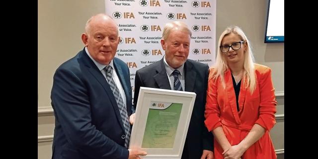IFA honours Limerick man for his 'commitment, integrity, fairness and solidarity with farm families'