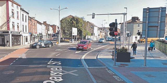 Woman with a child had to jump out of the way after car mounts footpath in Limerick during garda chase
