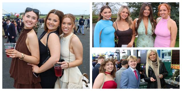 PICTURES: Students dress to impress as thousands pack the stands at Limerick Racecourse