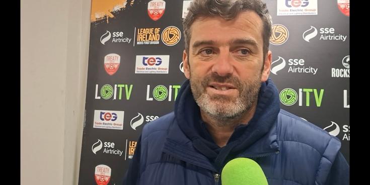 WATCH: Treaty United manager Tommy Barret reacts to his side's win over Bray Wanderers 