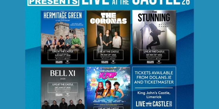 Dolan’s announces massive 2026 “Live at the Castle” line-up at King John’s Castle