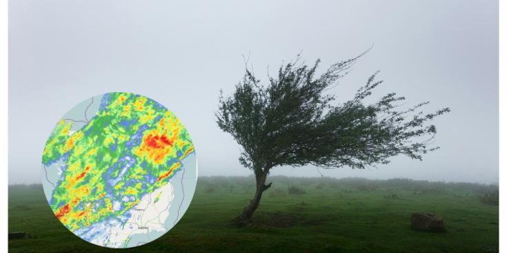 Weather warnings in place as experts warn of a 'good few hours' of strong winds and rain