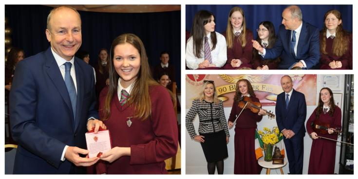PICTURES: Taoiseach Miche&aacute;l Martin visits Limerick school to celebrate their 90th anniversary