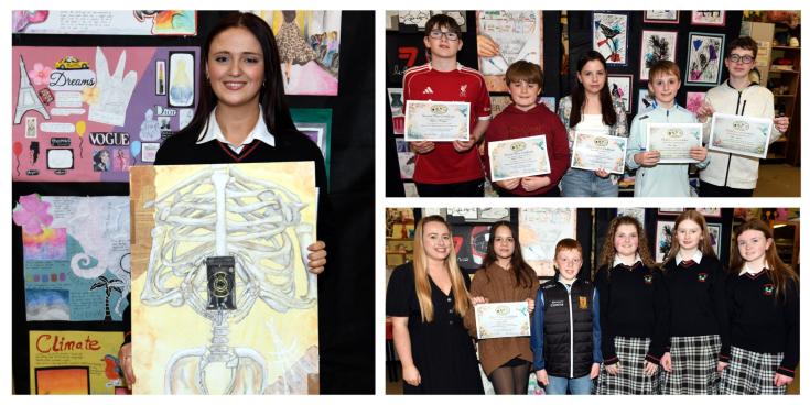PICTURES: Vibrant student art exhibition lights up County Limerick school