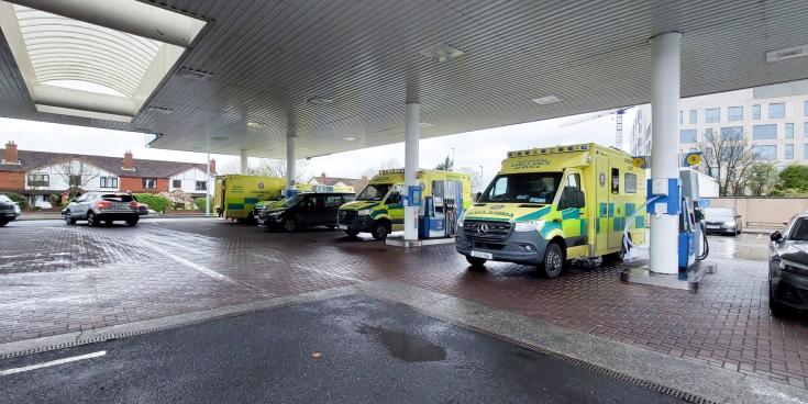 Ambulances queue for fuel at Limerick service station after supply delay