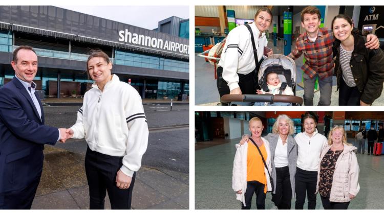 PICTURES: Olympic medallist and world champion boxer passes through Shannon Airport