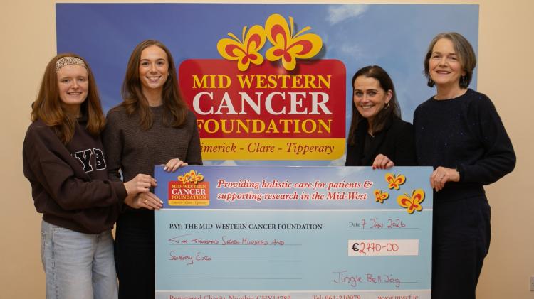 Big present delivered to charity from Jingle Bell Jog in Limerick