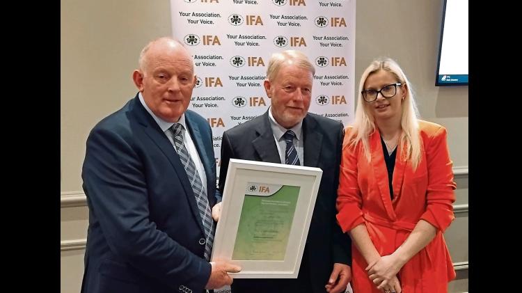IFA honours Limerick man for his 'commitment, integrity, fairness and solidarity with farm families'