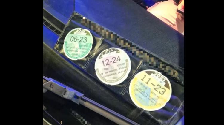 Gardai in Limerick stop motorist with three tax discs in the windscreen - all out of date