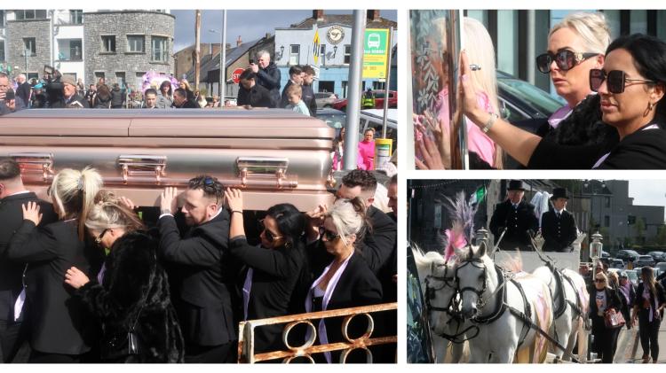 PICTURES: Emotional scenes in Limerick as family and friends say a final farewell to Scarlett Faulkner