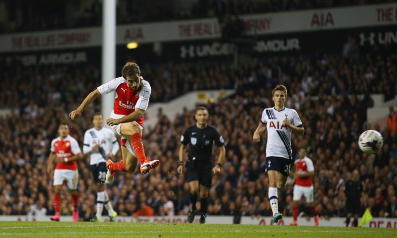 Arsenal&rsquo;s Mathieu Flamini rediscovers scoring flair to down Tottenham