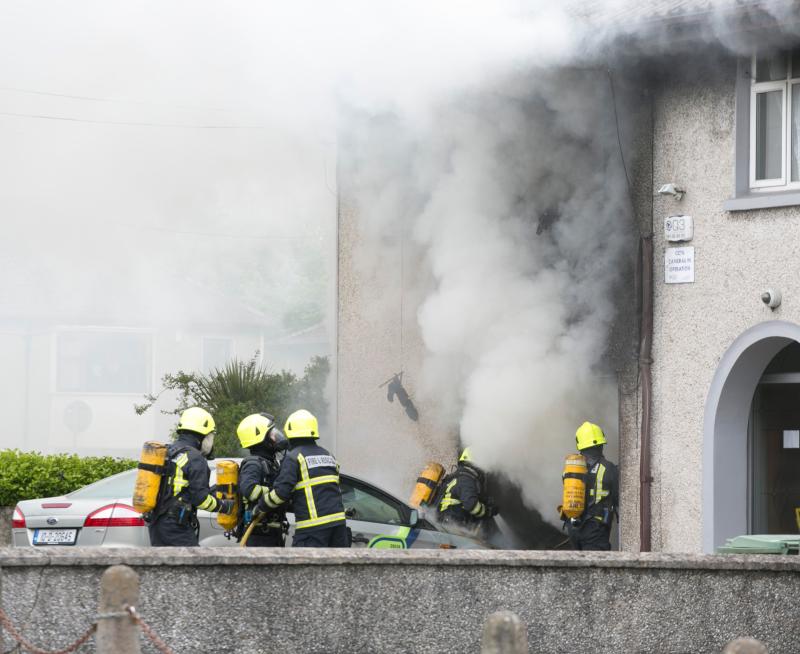 Emergency services attend scene of house fire in Limerick city