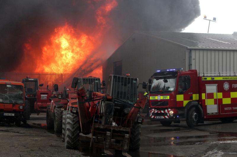 BREAKING: Emergency Services attend scene of commercial fire in Limerick city