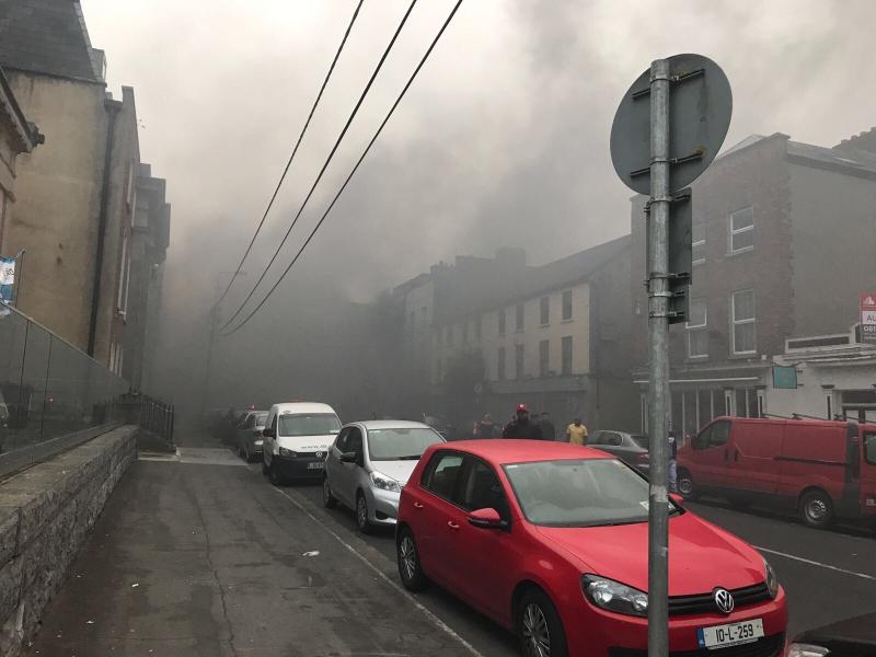 Emergency services attend scene of car fire in Limerick city
