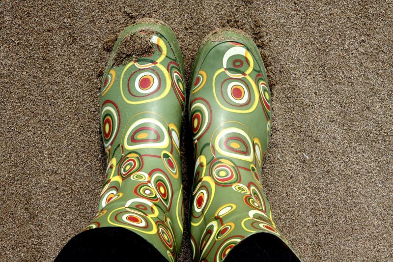 Colourful wellies will make you stand out